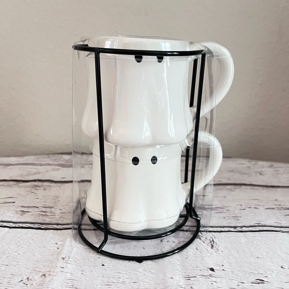 2pk Target bullseye playground ghost espresso mugs👻